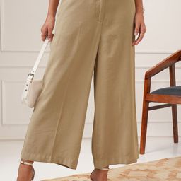 Tokyo Talkies Women Solid Flared Trousers-image-68
