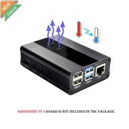 Raspberry Pi 4 Metal Case, Raspberry Pi 4 Model B Aluminum Alloy Case with Cooling Fan - Black - RS2641Raspberry Pi 4 Metal Case, Raspberry Pi 4 Model B Aluminum Alloy Case with Cooling Fan - Black - RS2641-6