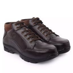 Enrich Field Steel Toe Safety Shoe Genuine Leather High Ankle Size UK 8 Brown, SGS1133BR-image-14