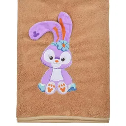 Cotton Bolls Textiles Beige Bunny Bliss & Violet 1 300 GSM Bath Towel-image-96