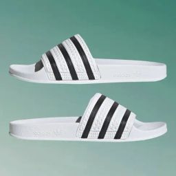 Adidas Originals Adilette White Casual Sandals-image-16