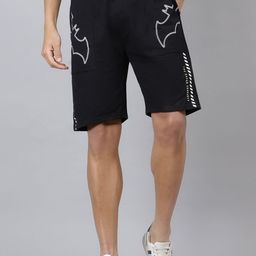 Free Authority Batman Printed Mid-Rise Cotton Shorts-image-80