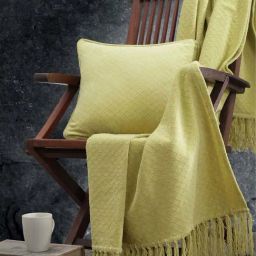 Maspar Colorart Blaize Acid Yellow Cotton 200 TC 256 GSM Cushion Cover-image-7