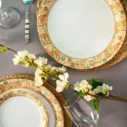 Servewell Badami Melamine 28 cm Dinner Plates - Set of 6-image-12