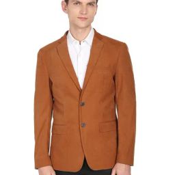 Arrow Orange Slim Fit Blazer-image-60