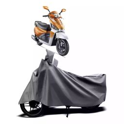Auto Pearl Two Wheeler Cover with Bag for Mahindra Gusto 125, Silver-image-19