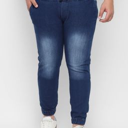 Urbano Plus Men Blue Jogger Mid-Rise Clean Look Jeans-image-33