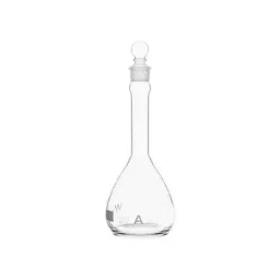 Supertek 1 L QR Coded Volumetric Flask ASTM Wide Mouth Heavy Duty Class A with Glass Stopper and Individual Works Certificate, 46.424.1000QR image 2