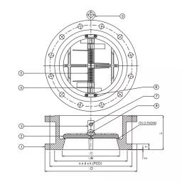 Leader 16 Inch,400 mm Cast Carbon Steel Dual Plate Check Valve CCS 070A image 2