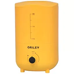 ORILEY Ultrasonic Cool Mist Humidifier 2.3 L Capacity 18 W Corded Electric Solid Yellow, 2111A-27
