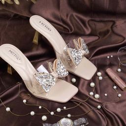 Metro Embellished Block Mules-12