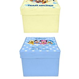Kuber Industries Set Of 2 Disney Printed Foldable Storage Organizer Boxes With Lid image 4