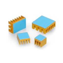 4 In 1 Aluminum Heatsink For Raspberry Pi 4 Model B - Yellow - RS26474 In 1 Aluminum Heatsink For Raspberry Pi 4 Model B - Yellow - RS2647 image 4