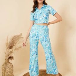 Rare Blue Printed Co-Ord Set-22