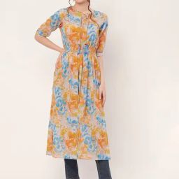 Moomaya Multicolor Cotton Printed Kurta-picture-28