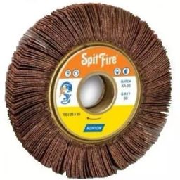 Norton 150x40x31.75 mm 80 Grit SpitFire Mop Wheel, R265-image-87