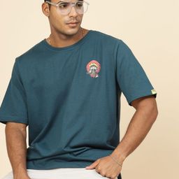 Metronaut Graphic Printed Drop-Shoulder Round Neck Oversized Pure Cotton T-shirt-image-26