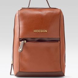 Hidesign Women Textured Leather Backpack-18
