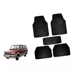 Auto Pearl CMBK130 Polyester Standard Mat for Mahindra Quanto (Black)-16