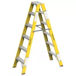 YOUNGMAN 4 Step Fiberglass Double Sided Self Supporting Ladder 550 mm Maximum Standing Height, 8321-image-96