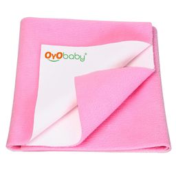 OYO BABY Small Bed Protector Waterproof Sheet - Pink-18