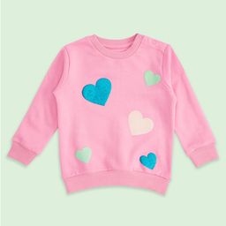 Pantaloons Baby Full Sleeves All Over Hearts Foil Printed Sweatshirt - Pink-picture-44