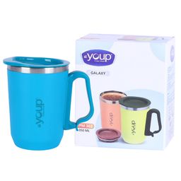 YOUP Thermosteel Turquoise Blue Color Coffee Mug GALAXY - 350 ml-13