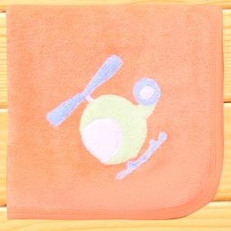 Child World Terry Knit Towel & Wrappers With Helicopter Embroidery L 85 x B 55 cm - Peach-image-53