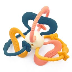 StarAndDaisy Teether Teething Toys For Baby 6-12 Months, Soft Silicone Bpa Free, Infant, Multicolor-11