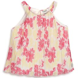 GUESS kids Floral Print Halter Neck Bell Sleeve Top-image-28