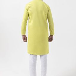 DEVOILER Men Ethnic Motifs Printed Regular Kurta with Pyjamas image 3