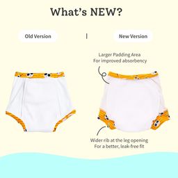 SuperBottoms  Padded Underwear For Growing Babies/Toddlers  With 3 Layers Of Cotton Padding & Super DryFeel Layer Pull-Up For Potty Training & Diaper-Free Time Size:3 Pack of 6 Upgraded Version image 2