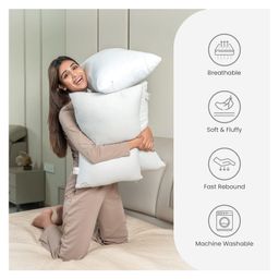 myarmor MY ARMOR Microfibre Pillows Pack of 4 - White image 3