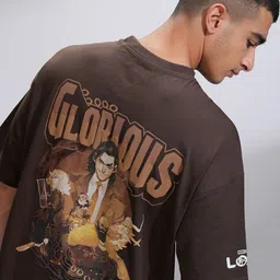 HIGHLANDER Marvel Loki Men Round Neck Drop Shoulder Graphic Oversized Tshirt-image-24