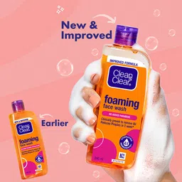 Clean&Clear Set of 3 Hydrating Foaming Face Wash - 240ml + 240ml + 150ml image 4
