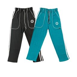 IndiCrafts Boys Set Of 2 Solid Cotton Track Pants-picture-34