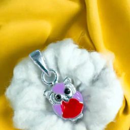 Taraash 92.5 Sterling Silver Owl Locket for Kids Girls-image-85