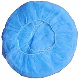 BRALA Size Blue Blue Non-Woven Reusable Disposable Bouffant Cap 18 Inch Hair Net Kitchen Cap Mob Cap Nurse Cap Surgical Head Cap Surgical Head Cap (Pack of 500 Piece)-46