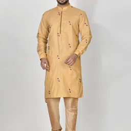 RANAK Men Regular Pure Cotton Kurta with Pyjamas-picture-18