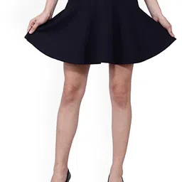 Moda Rapido Flared Mini Skirt-image-46