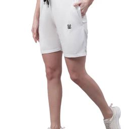 Vimal Jonney White Regular Fit Mid Rise Shorts-image-26