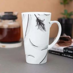 Clay Craft White Ceramic Milk Mug (0.35 L)-image-14