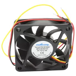 MULTICOMP PRO DC Axial Fans AXIAL FAN, 60MM, 12VDC, 18.6CFM, 27.7DBA, MC002103-picture-45