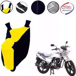 Auto Pearl Waterproof Two Wheeler Cover For LML Freedom LS (Yellow & Blue)-image-77