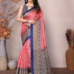 KALINI Woven Design Zari Saree-47