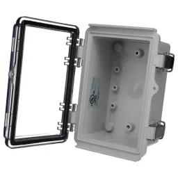 BUD ENCLOSURE, MULTIPURPOSE, PC, GREY/CLEAR, PTQ-11038-C-24