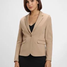 Forever 21 Beige Regular Fit Blazer-image-29
