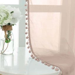 Urban Space Purple Polyester Window Curtain With Tieback & Eyelet - Set of 2-image-15