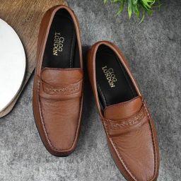 Clog London Men's Tan Casual Loafers-image-90