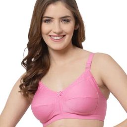 Cukoo Multicolor Solid Full Coverage Non-Wired Bra - Pack of 3 image 3
